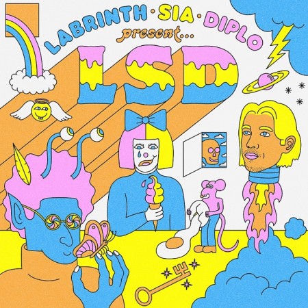アルバム『ラビリンス、シーア＆ディプロ・プレゼンツ...LSD』ジャケット写真